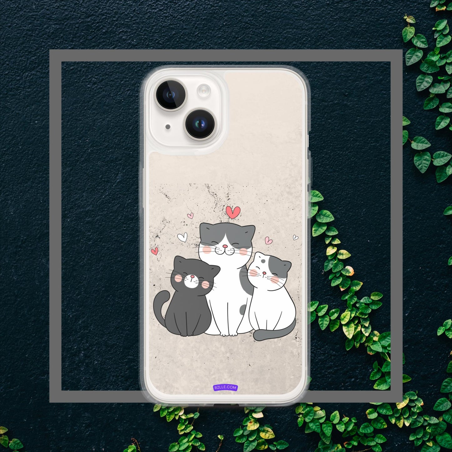 Cute Trio Cats Clear Case for iPhone®