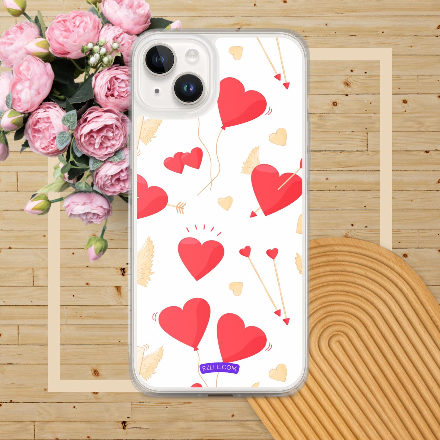 Hearts & Arrows Clear Phone Case for iPhone®