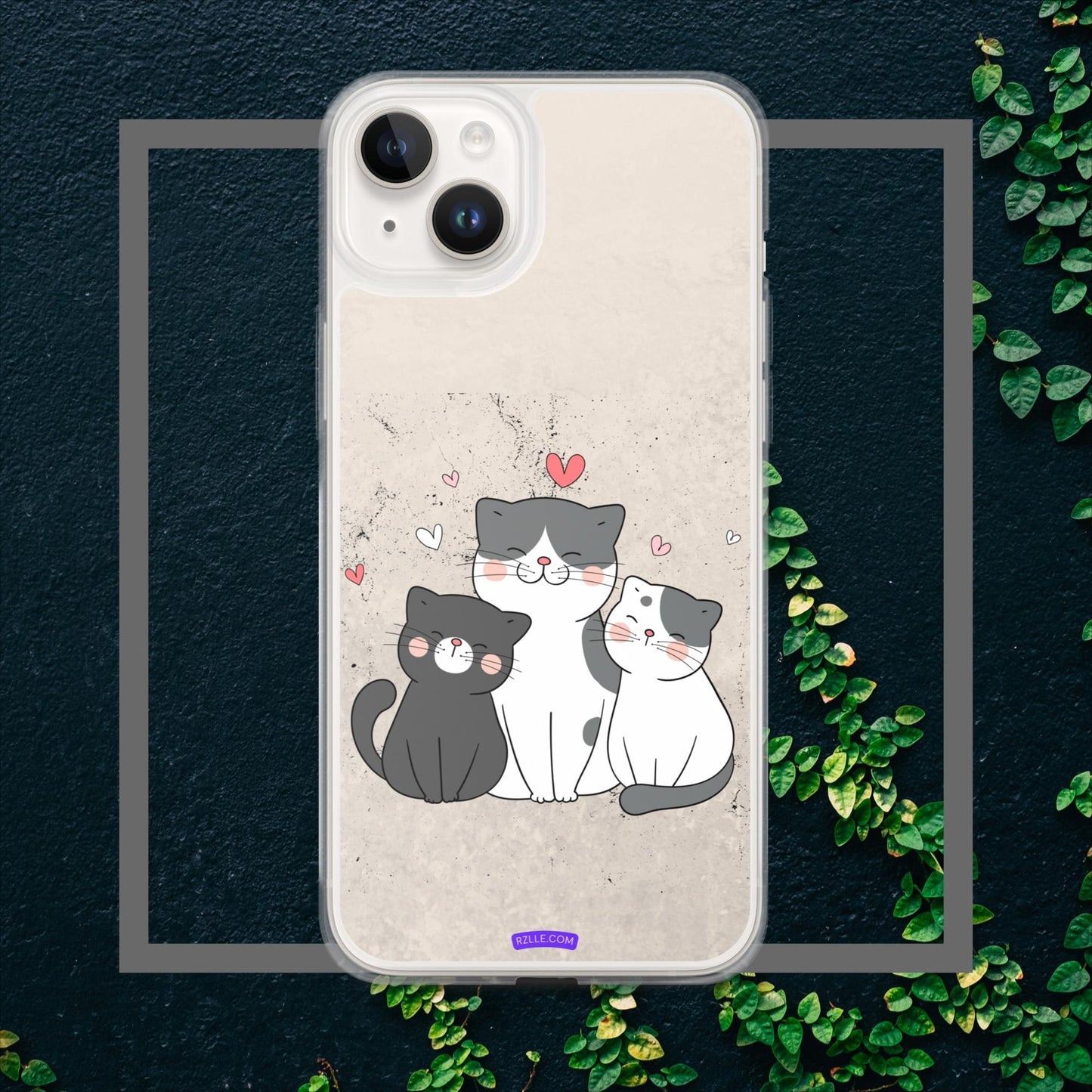 Cute Trio Cats Clear Case for iPhone®