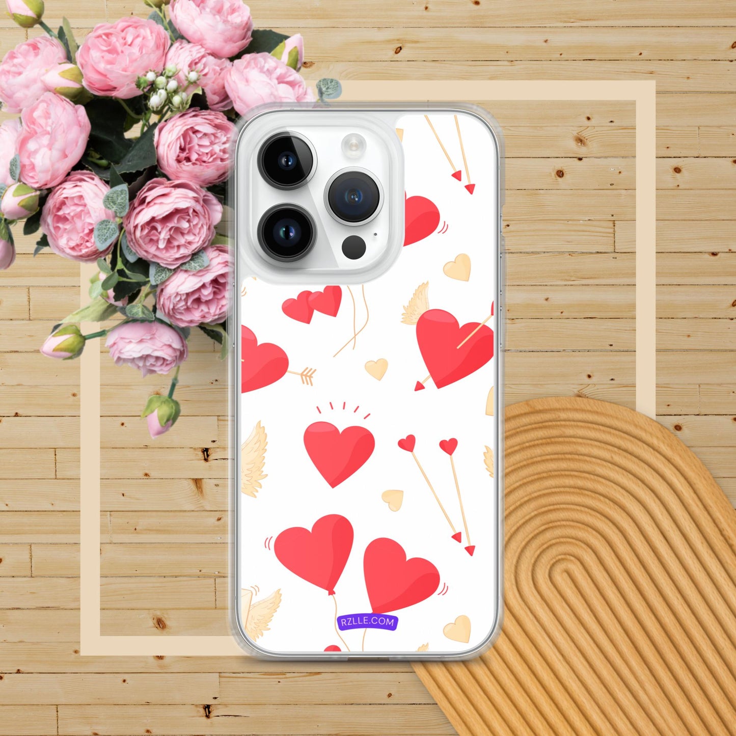 Hearts & Arrows Clear Phone Case for iPhone®