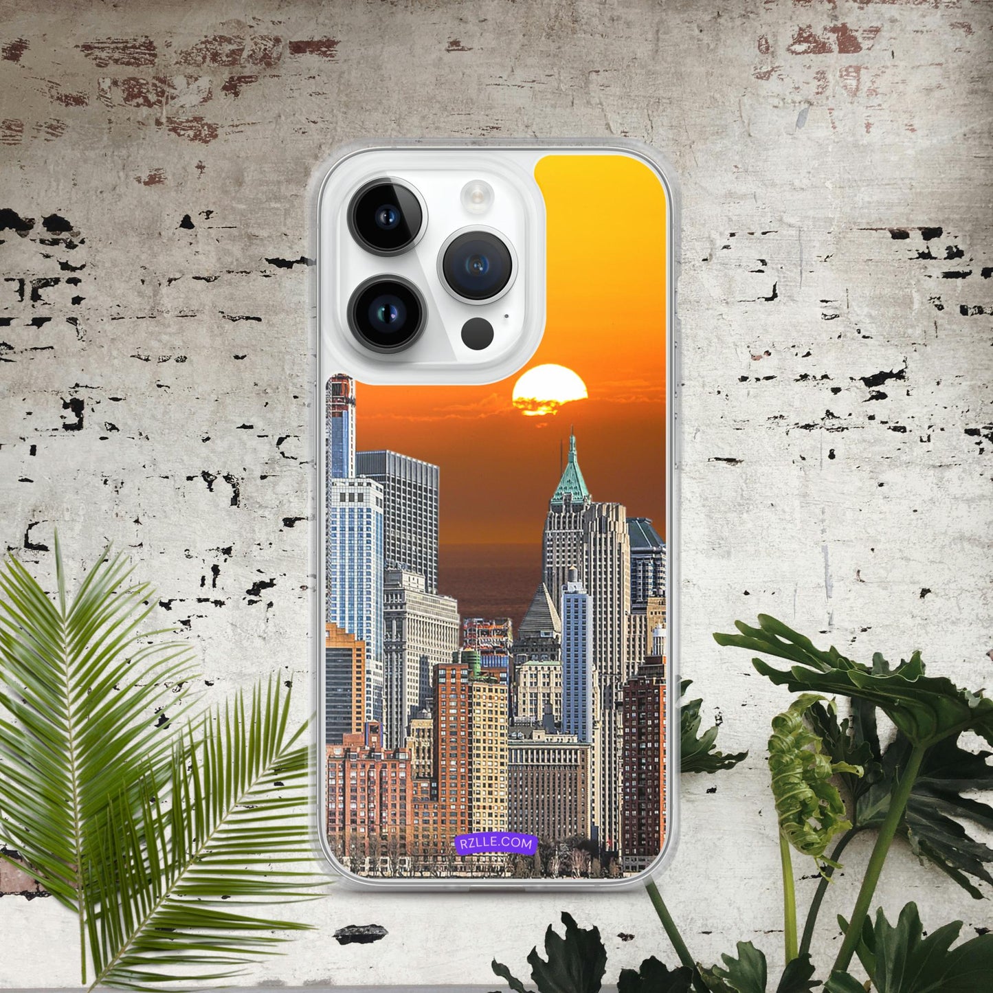 City Skyline Sunset Clear Case for iPhone®