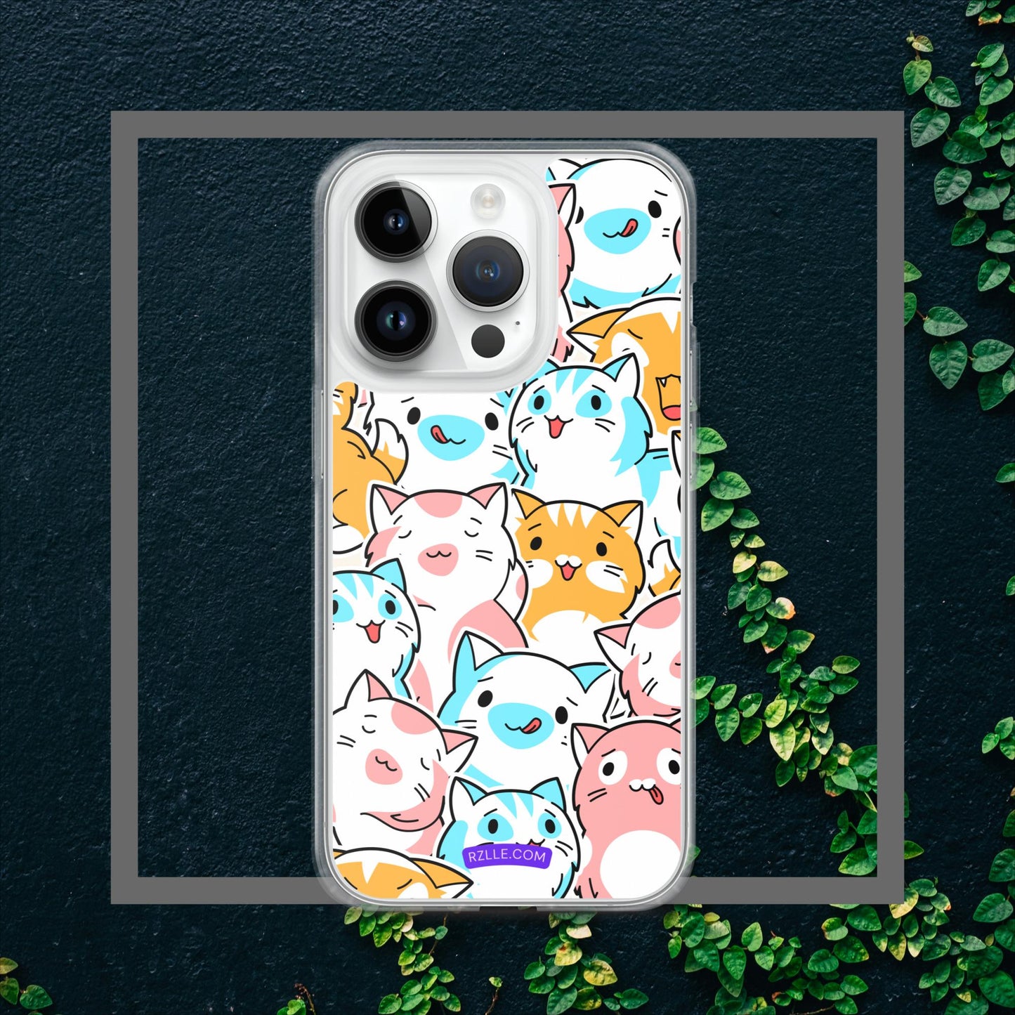 Cartoon Cats Clear Case for iPhone®