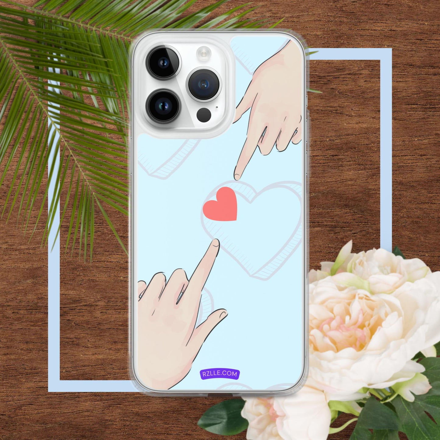 Touching  Heart Clear Phone Case for iPhone®