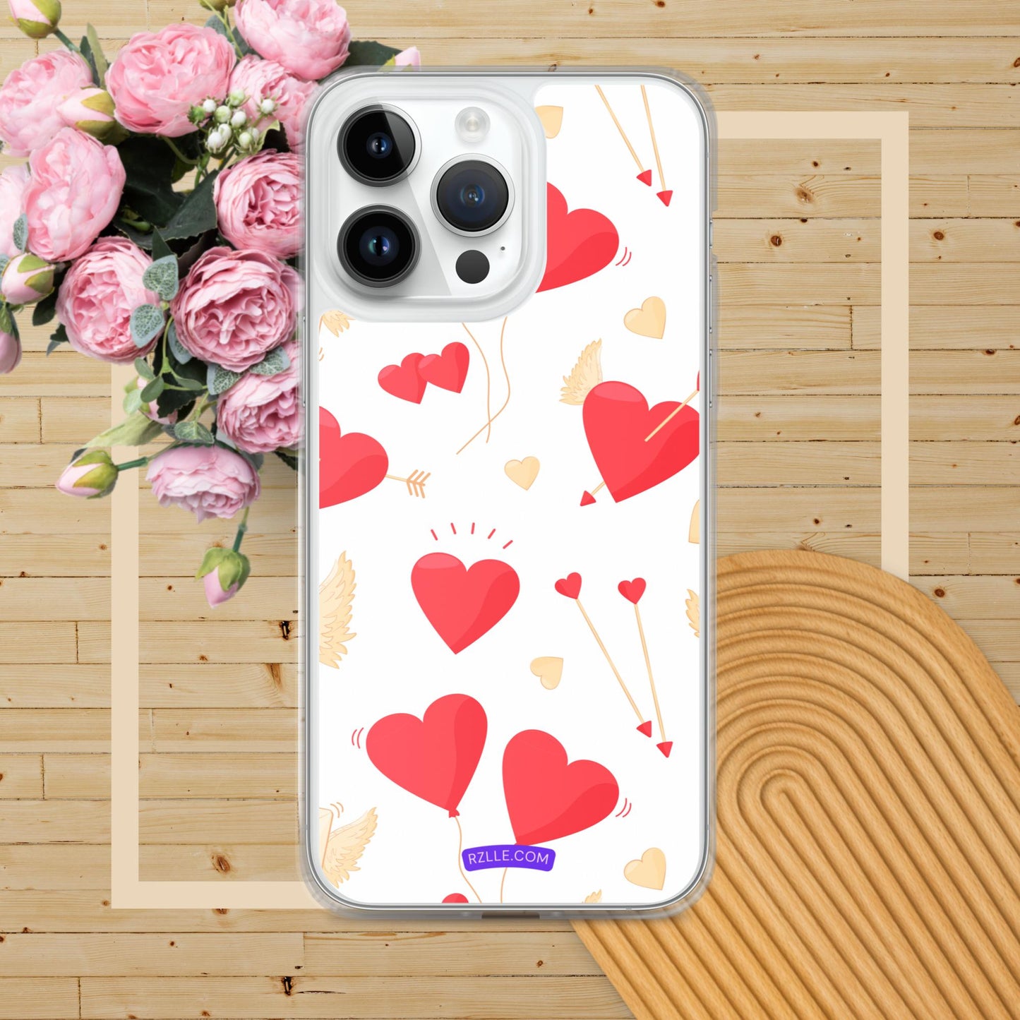 Hearts & Arrows Clear Phone Case for iPhone®