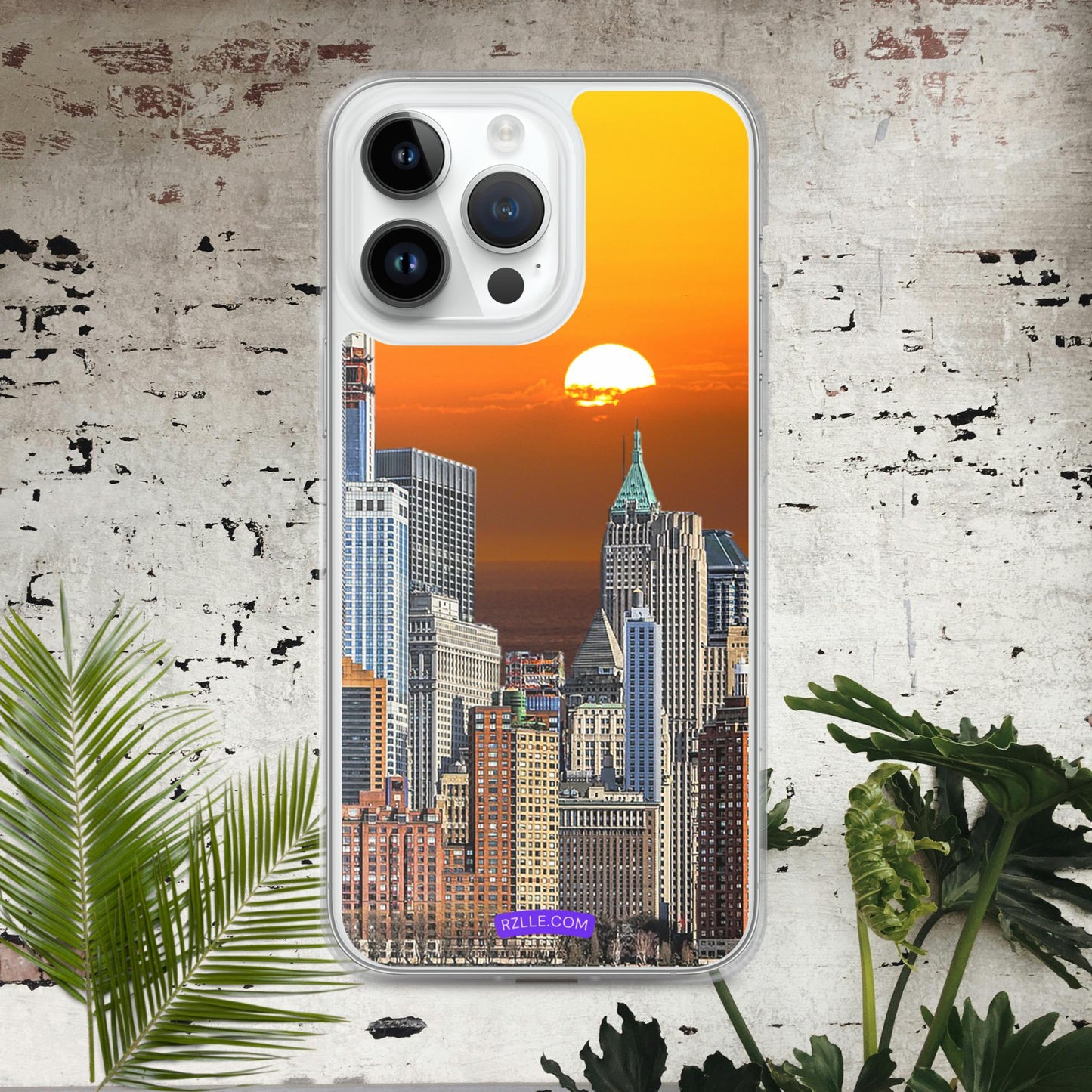 City Skyline Sunset Clear Case for iPhone®