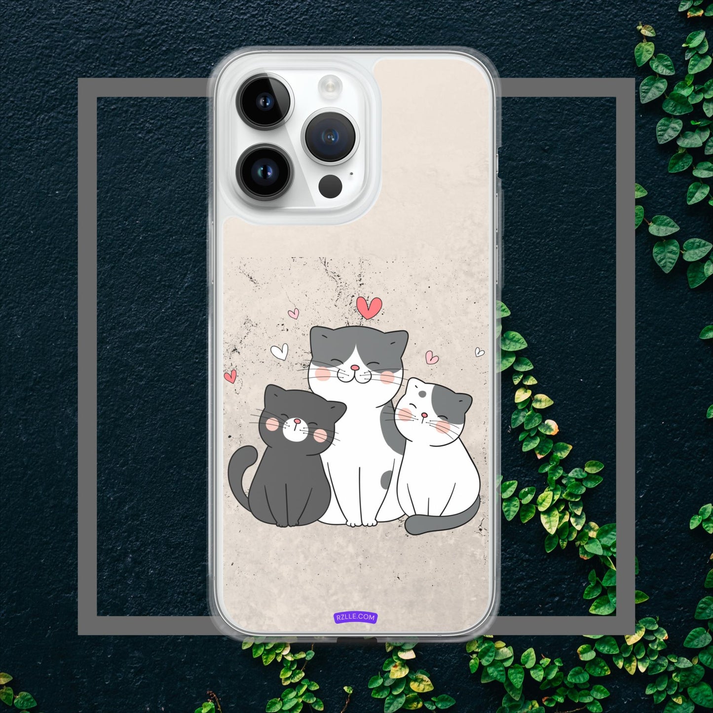 Cute Trio Cats Clear Case for iPhone®