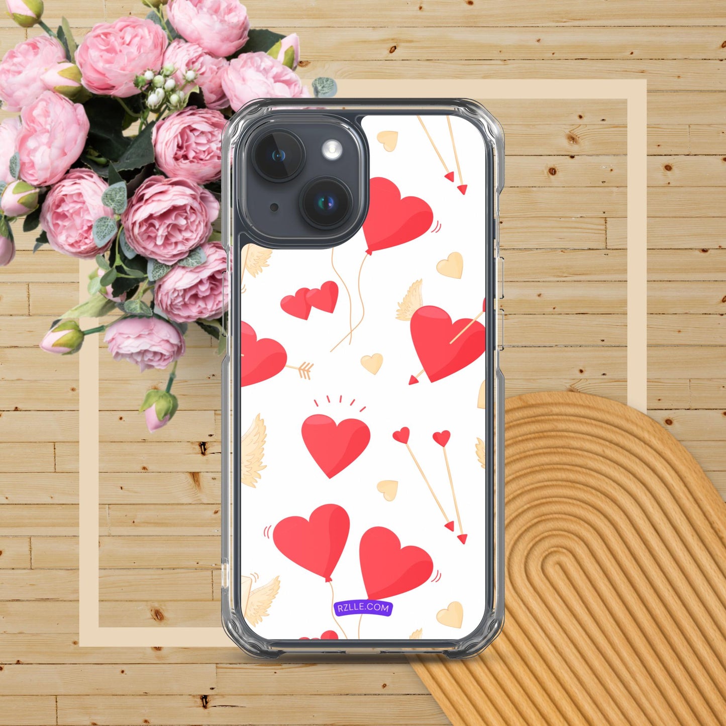 Hearts & Arrows Clear Phone Case for iPhone®