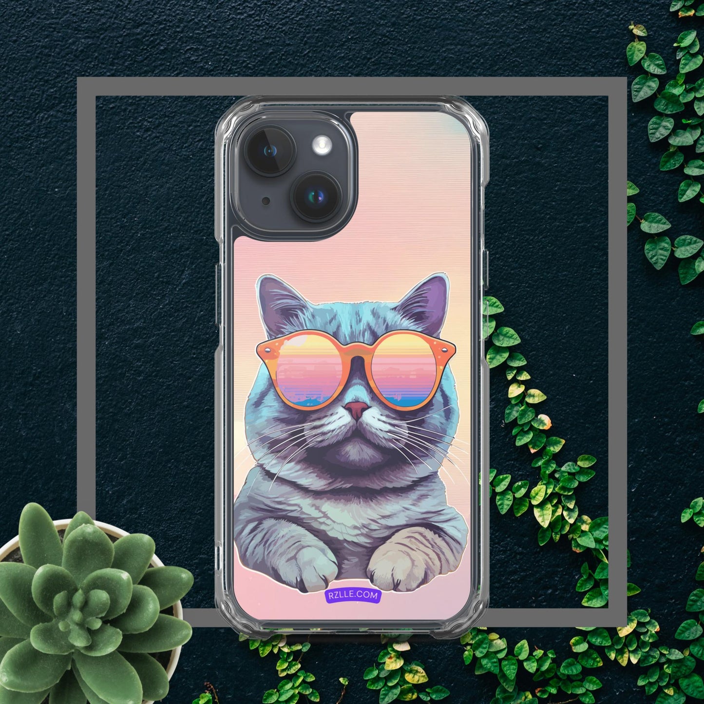 Cool Cat Clear Case for iPhone®