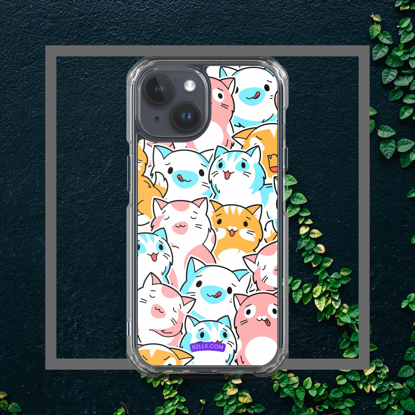 Cartoon Cats Clear Case for iPhone®