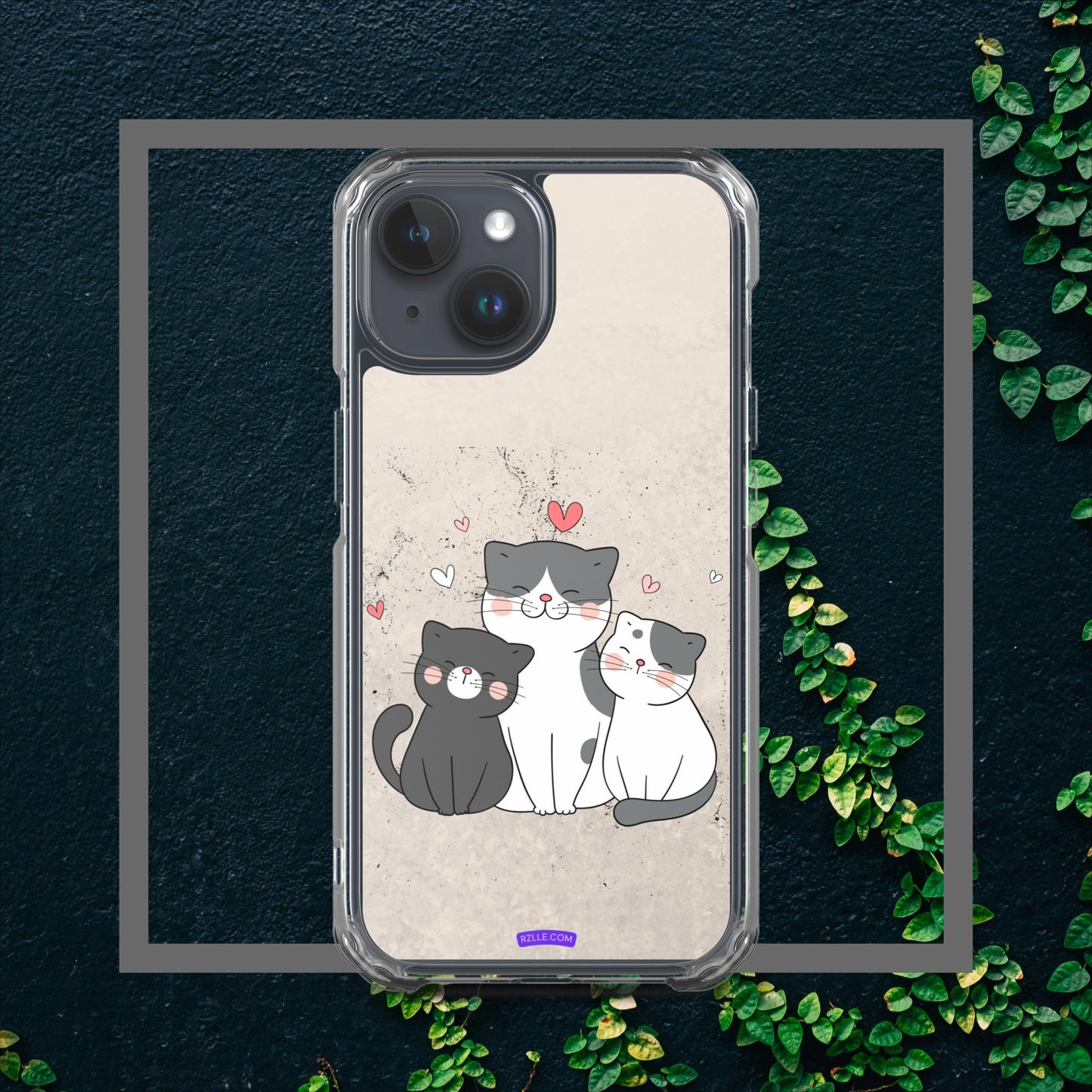 Cute Trio Cats Clear Case for iPhone®