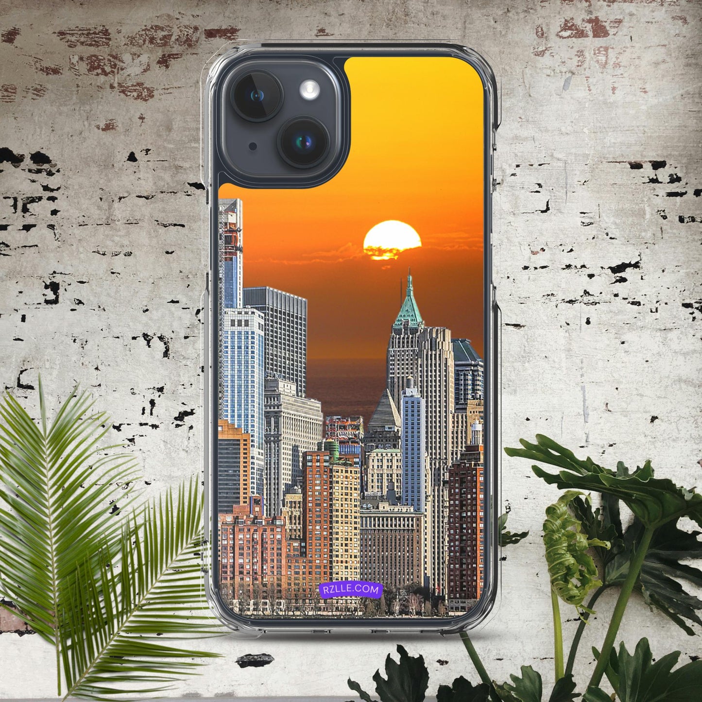 City Skyline Sunset Clear Case for iPhone®