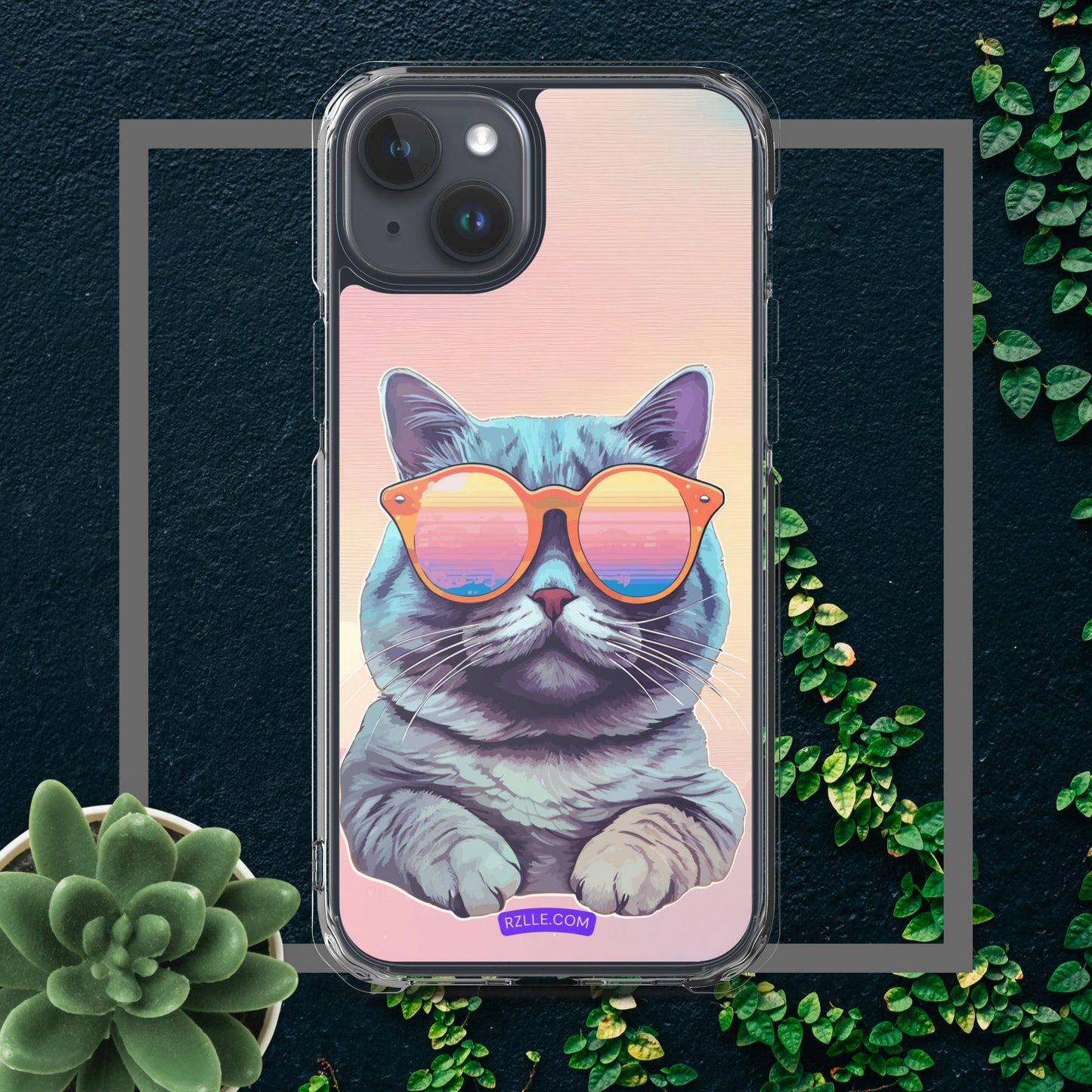 Cool Cat Clear Case for iPhone®