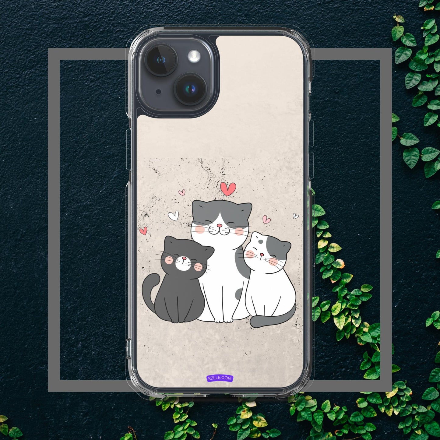 Cute Trio Cats Clear Case for iPhone®