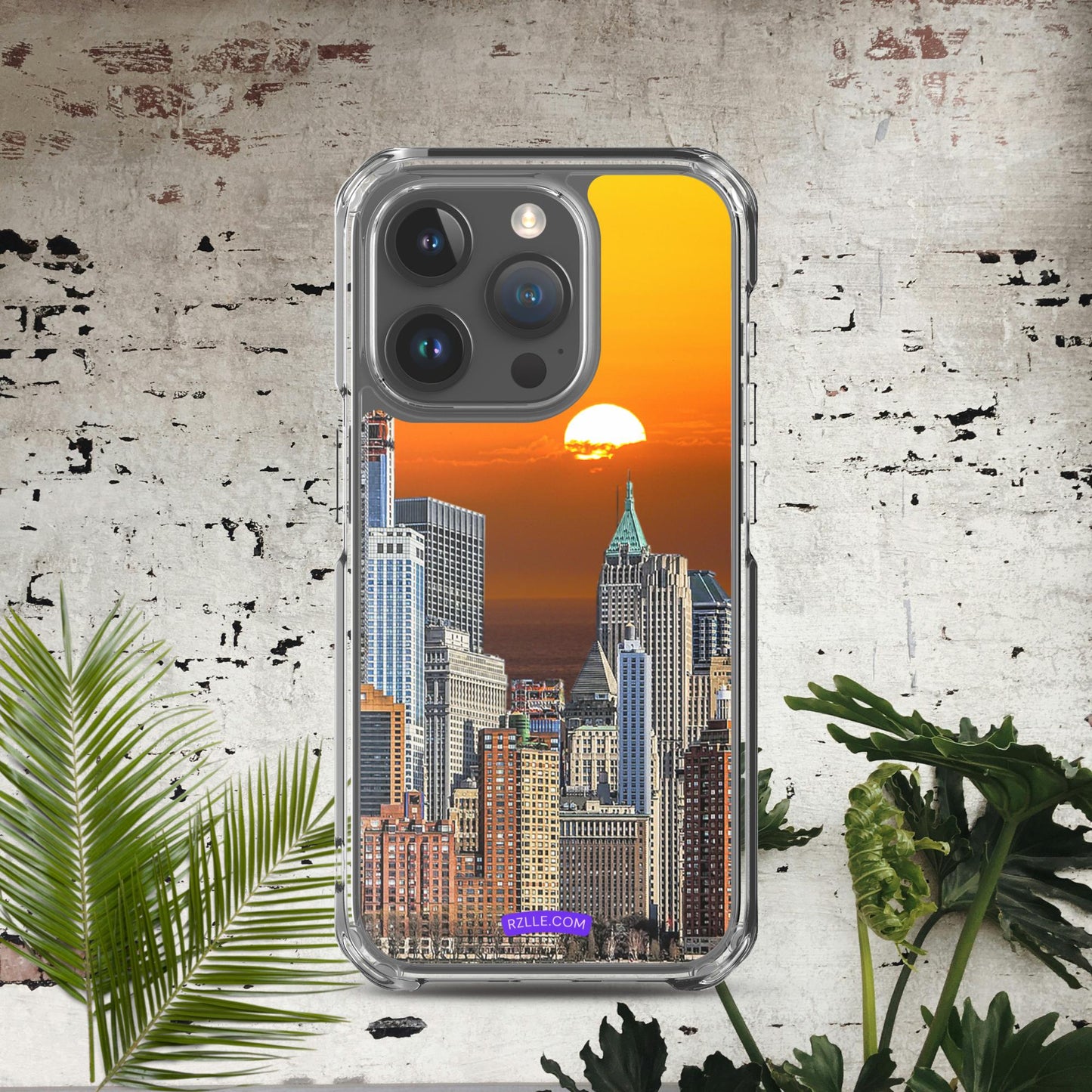 City Skyline Sunset Clear Case for iPhone®