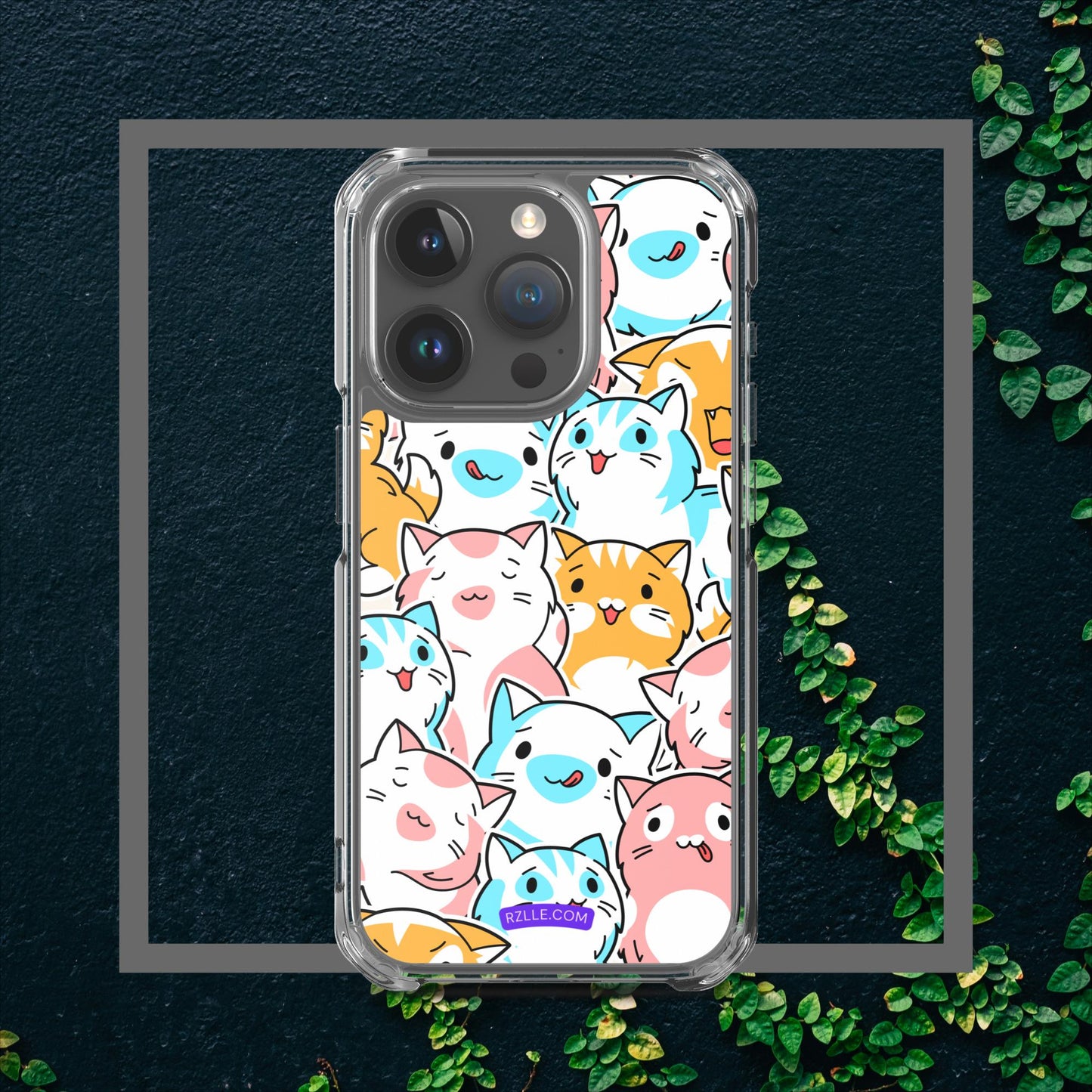 Cartoon Cats Clear Case for iPhone®