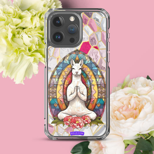 Kangaroo Stained Glass Clear Phone Case for iPhone®