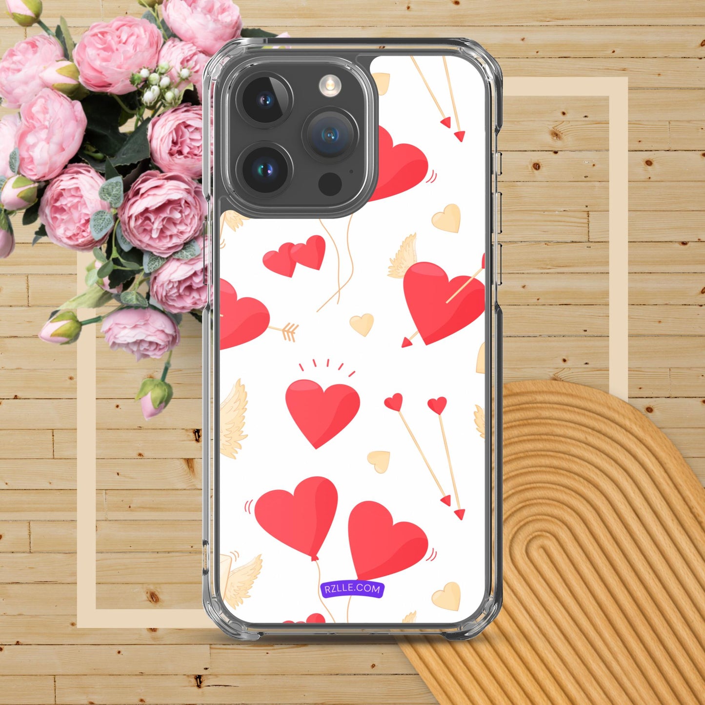 Hearts & Arrows Clear Phone Case for iPhone®