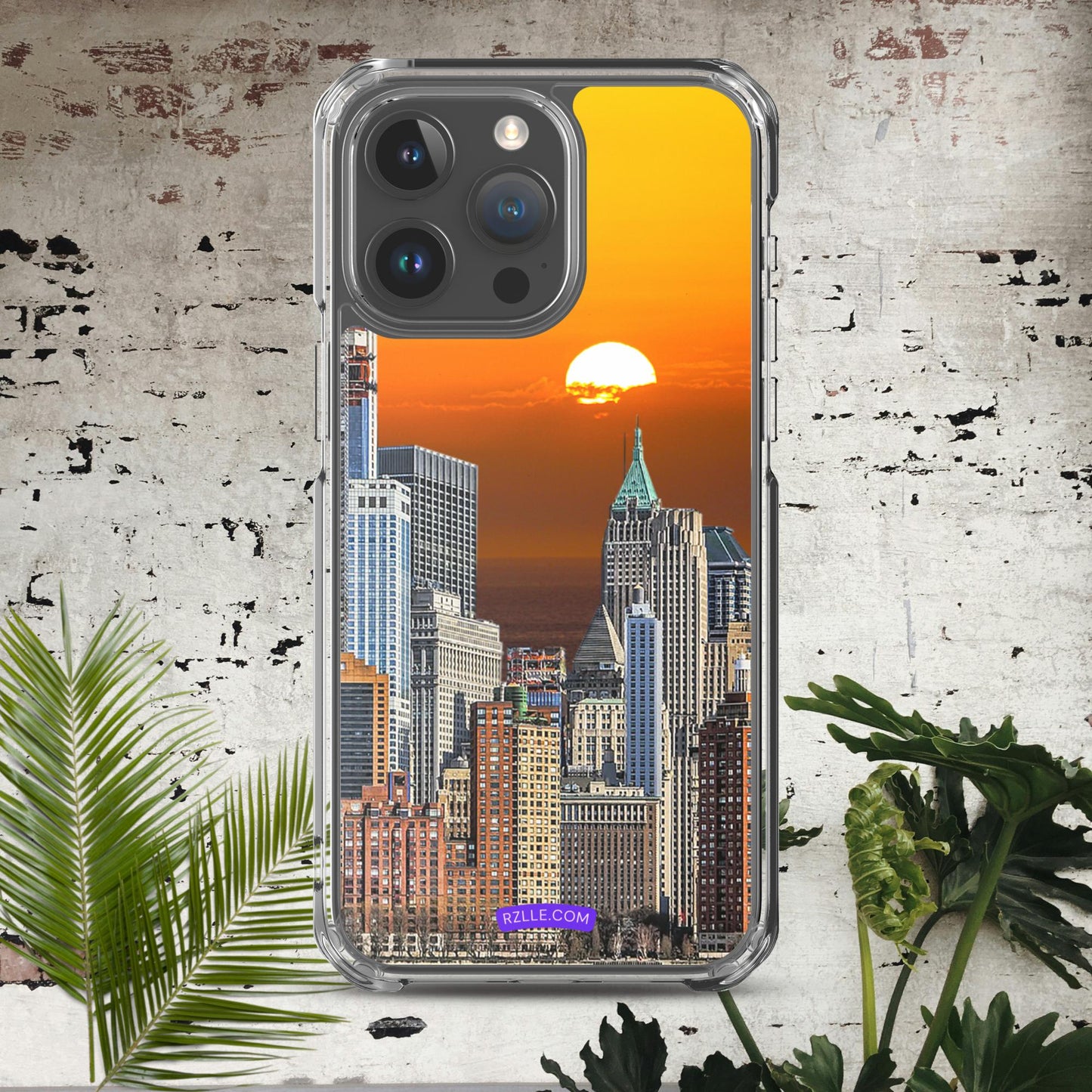 City Skyline Sunset Clear Case for iPhone®