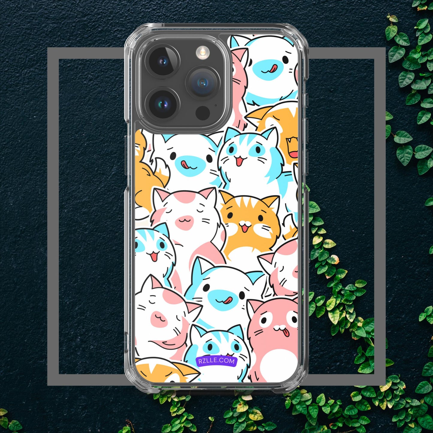 Cartoon Cats Clear Case for iPhone®