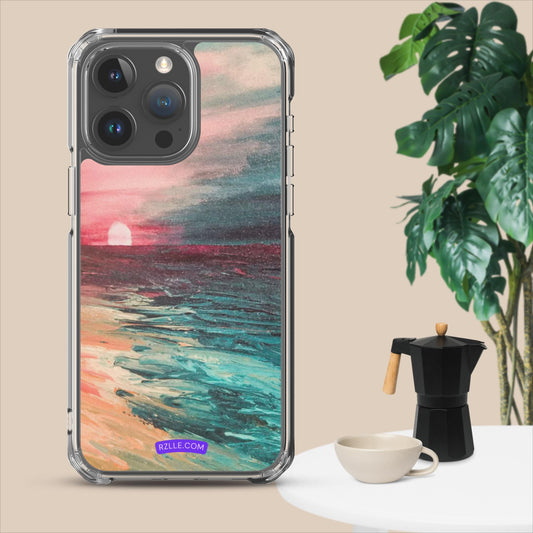 Watercolor Sunset Painting Clear Case for iPhone®