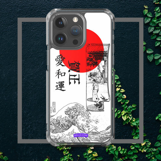 Red Moon Japanese Clear Case for iPhone®