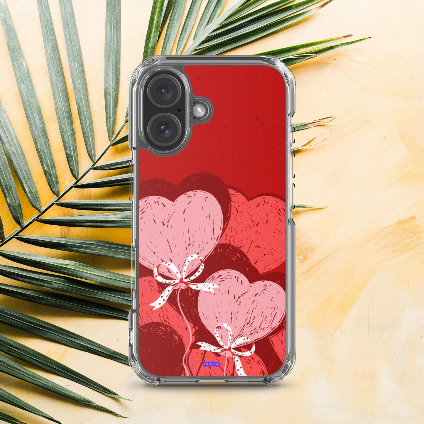 Hearts With Bows Clear Phone Case for iPhone®