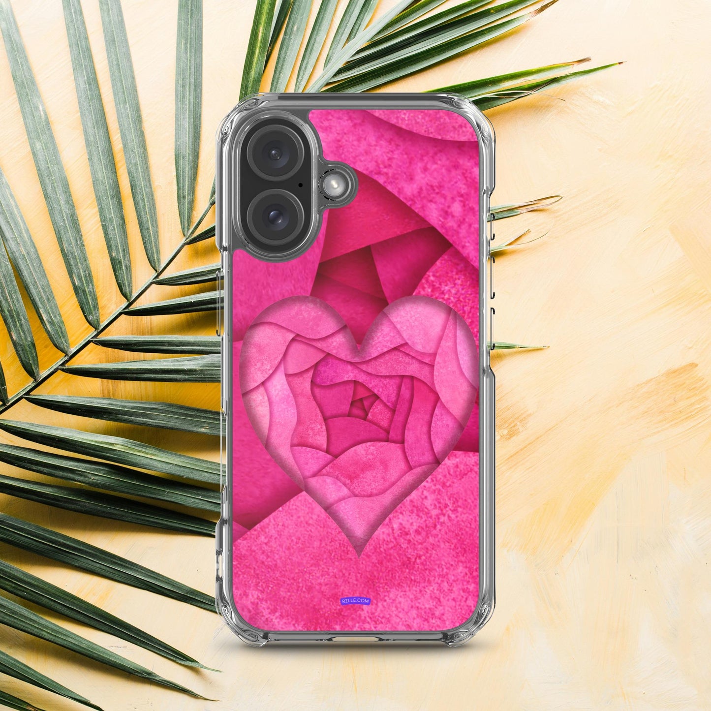 Pink Paper Hearts  Clear Phone Case for iPhone®