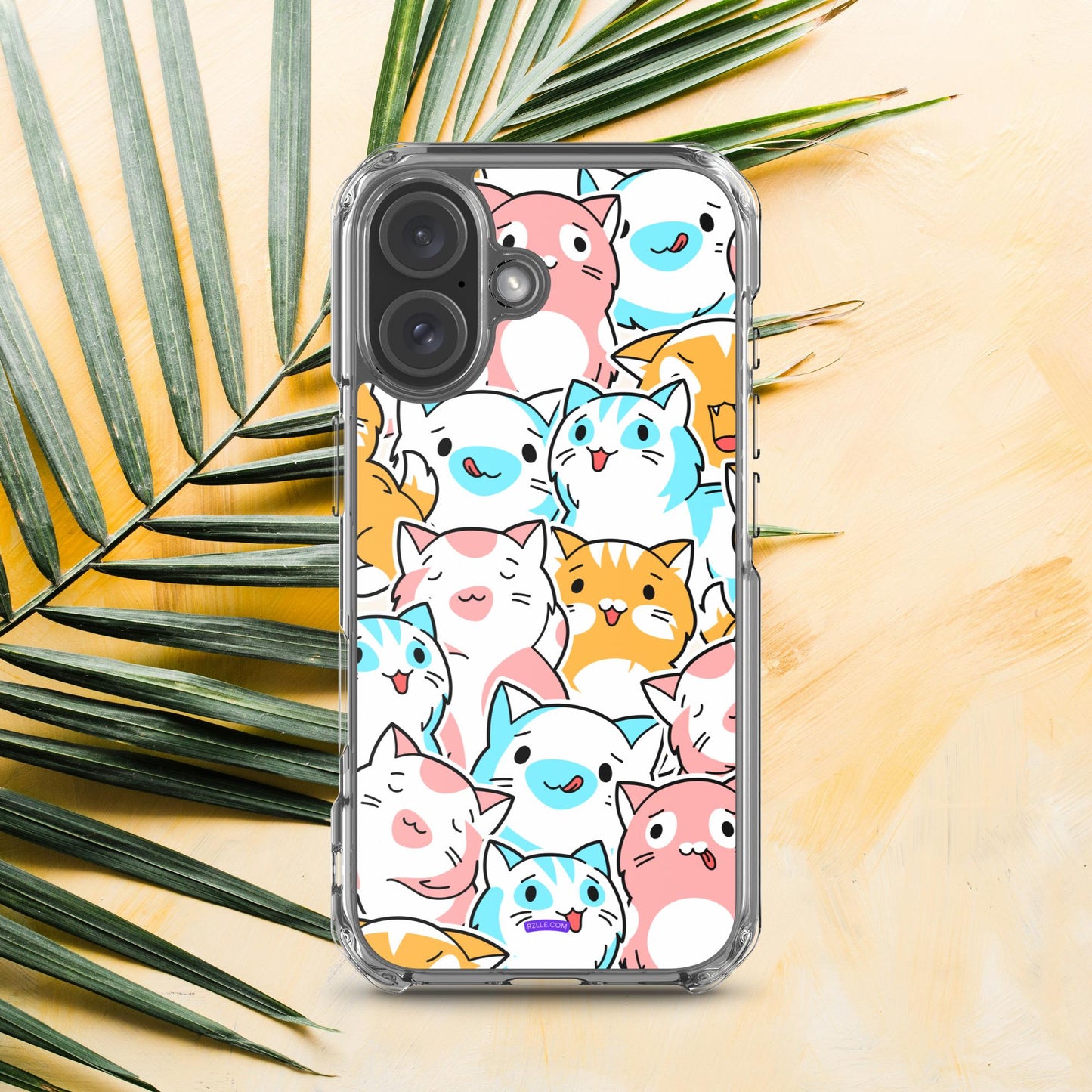 Cartoon Cats Clear Case for iPhone®