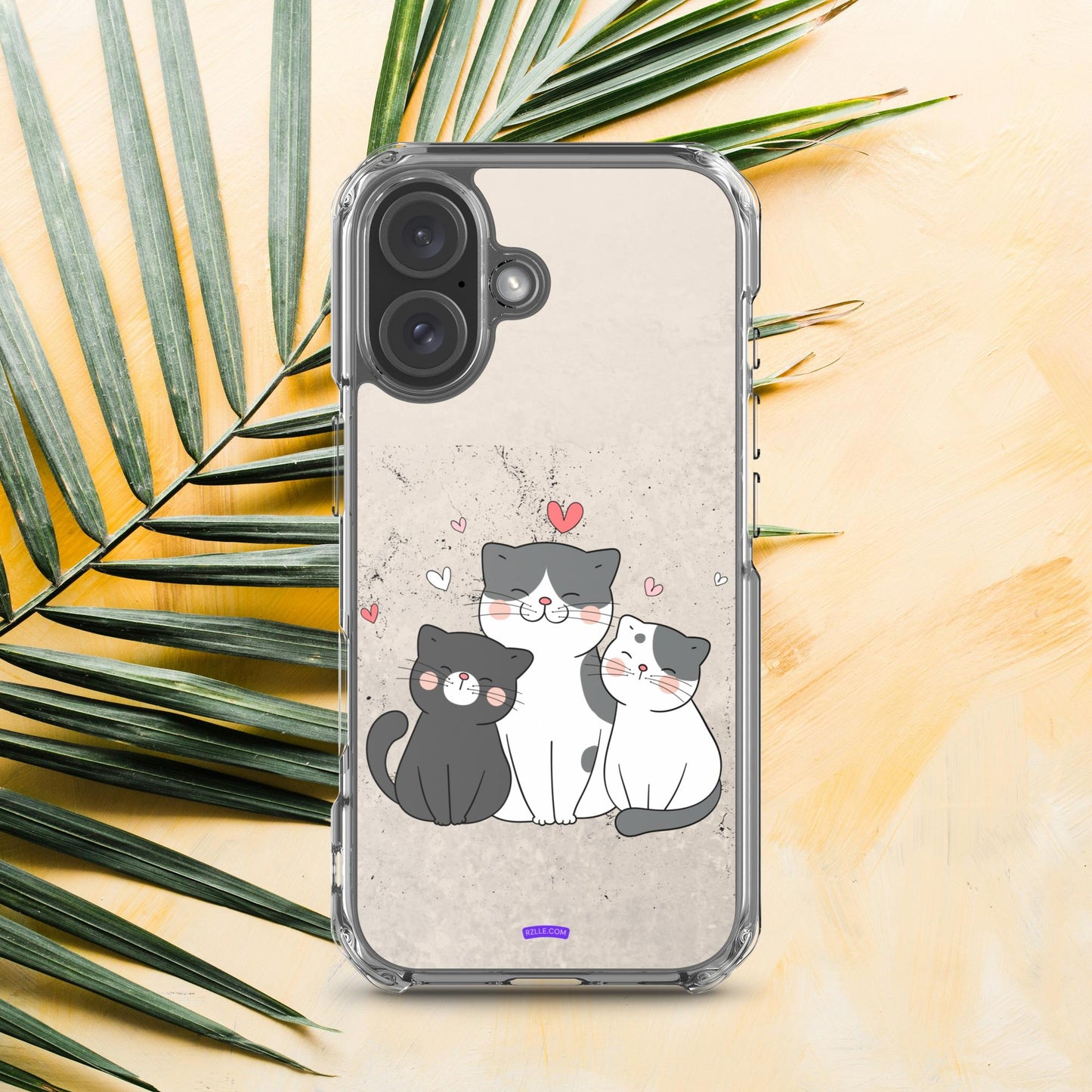 Cute Trio Cats Clear Case for iPhone®