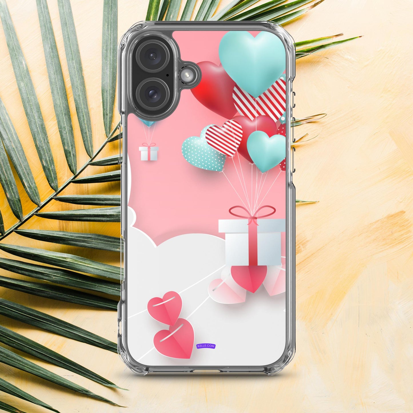 Hearts & Gifts Clear Phone Case for iPhone®