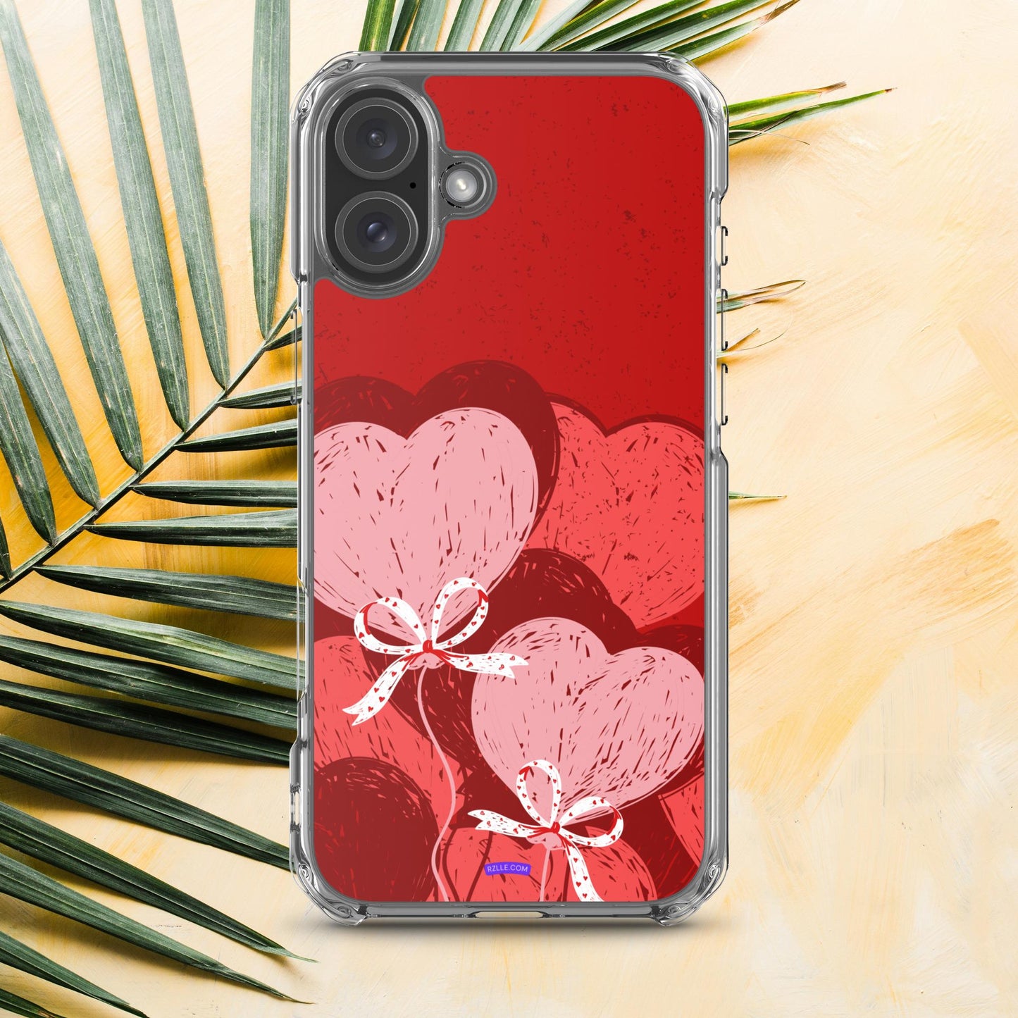 Hearts With Bows Clear Phone Case for iPhone®