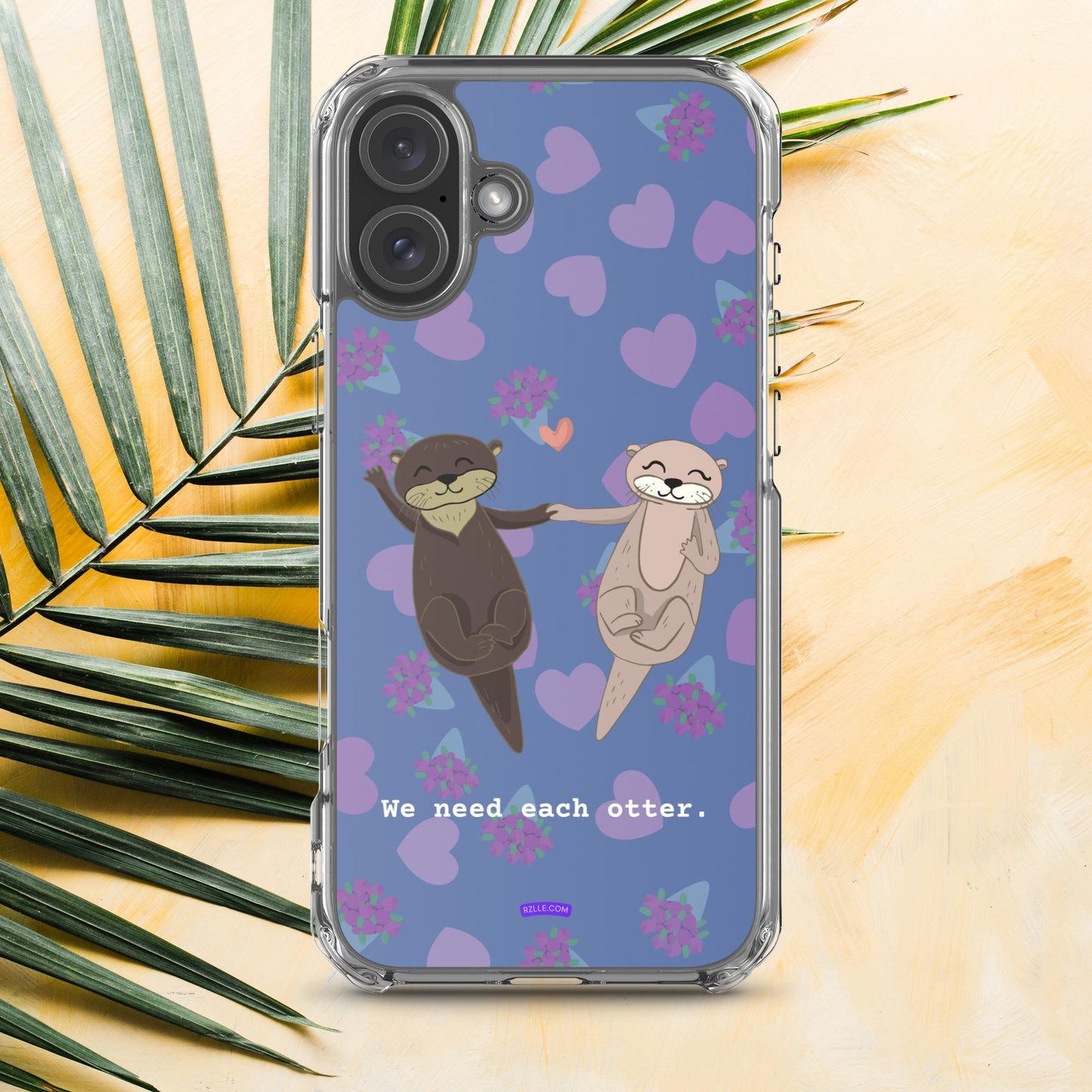 Cute Otters Clear Phone Case for iPhone®