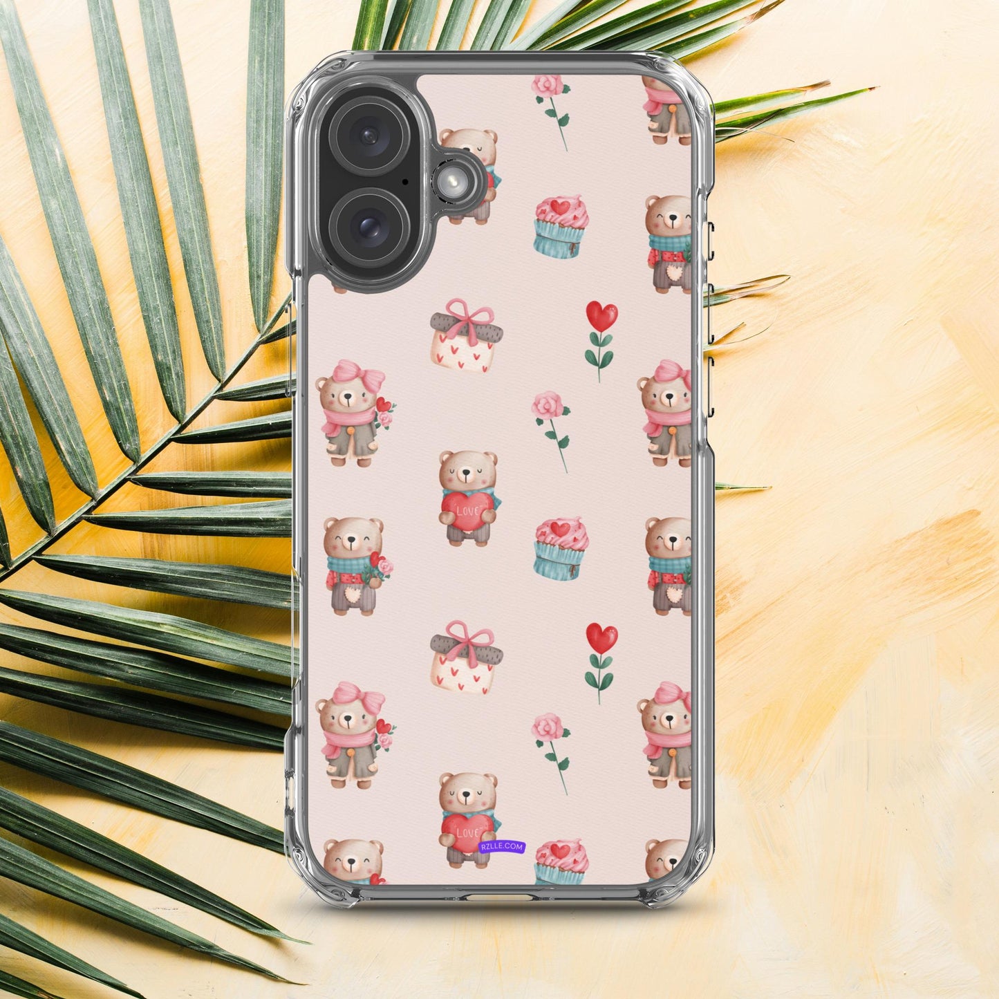 Cute Valentine Bears Clear Phone Case for iPhone®