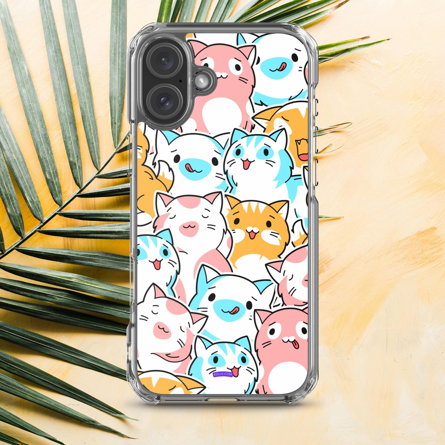 Cartoon Cats Clear Case for iPhone®