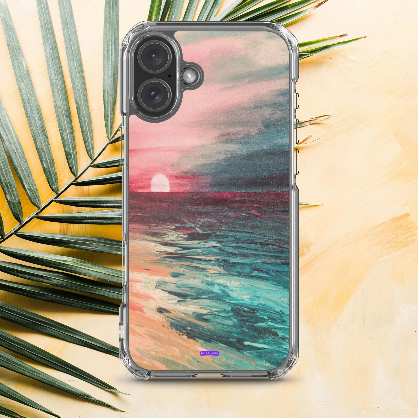 Watercolor Sunset Painting Clear Case for iPhone®