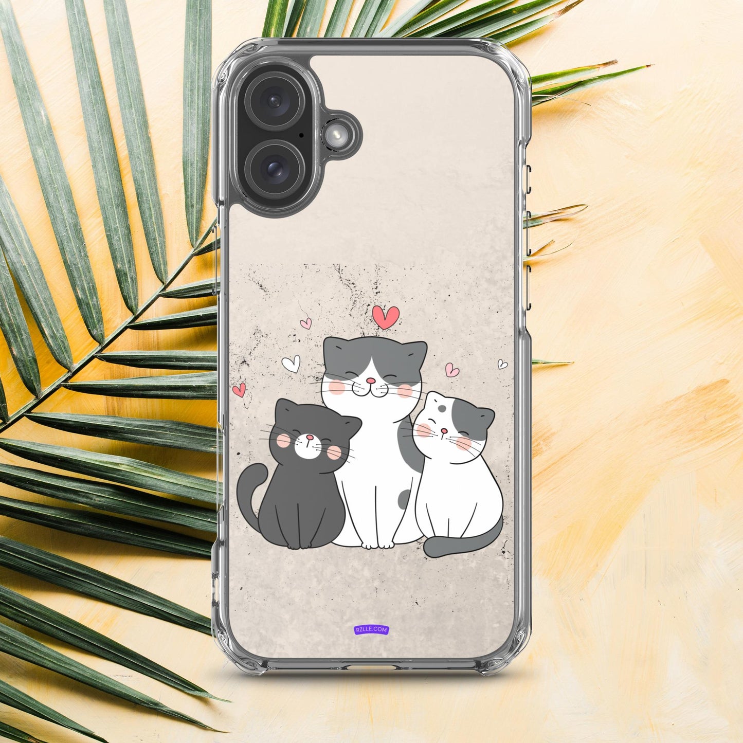 Cute Trio Cats Clear Case for iPhone®