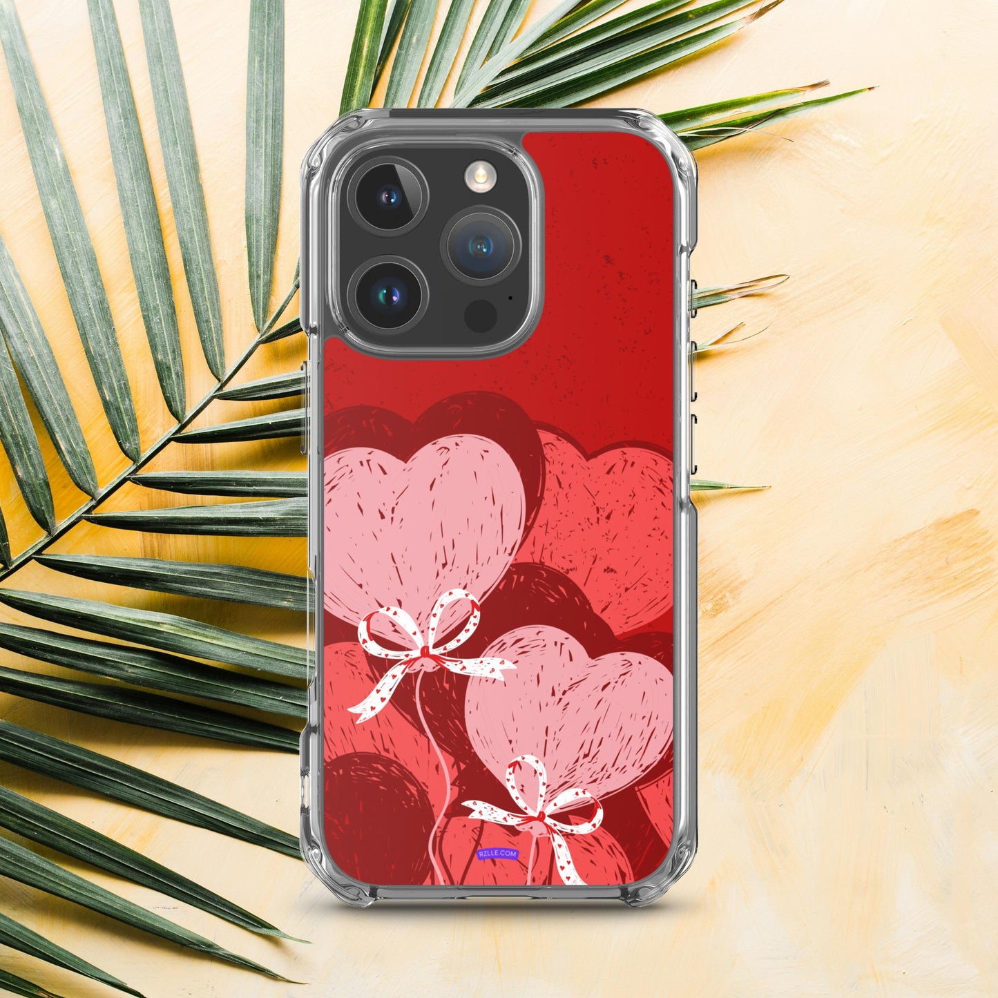 Hearts With Bows Clear Phone Case for iPhone®