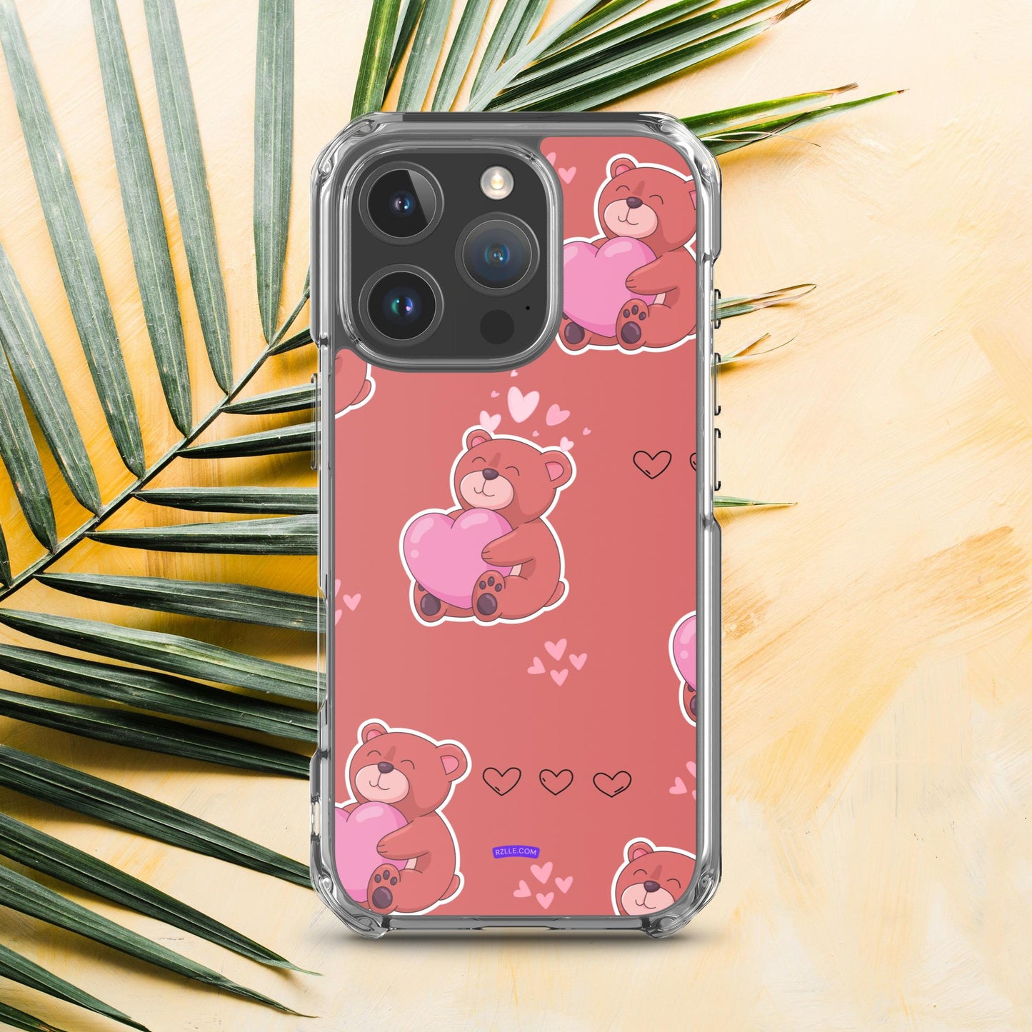 Bear Hug  Heart Clear Phone Case for iPhone®