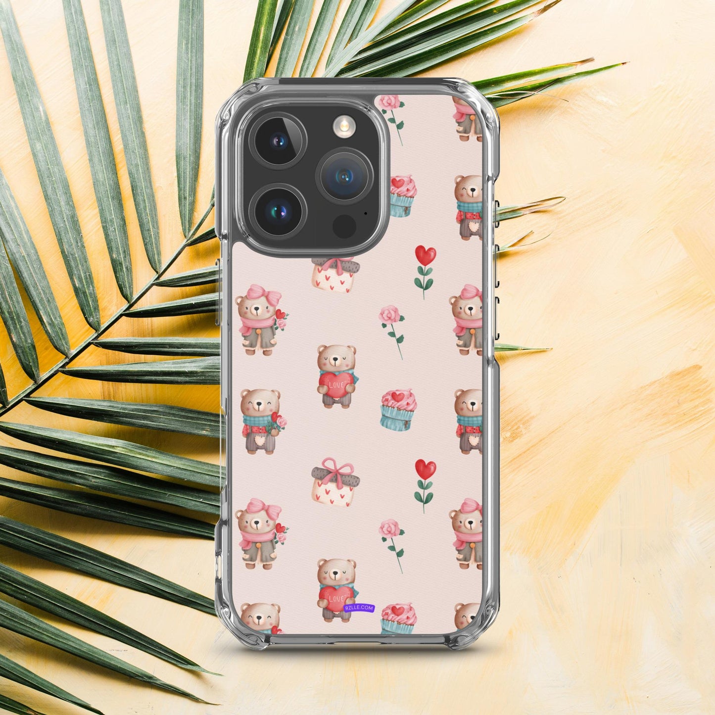 Cute Valentine Bears Clear Phone Case for iPhone®