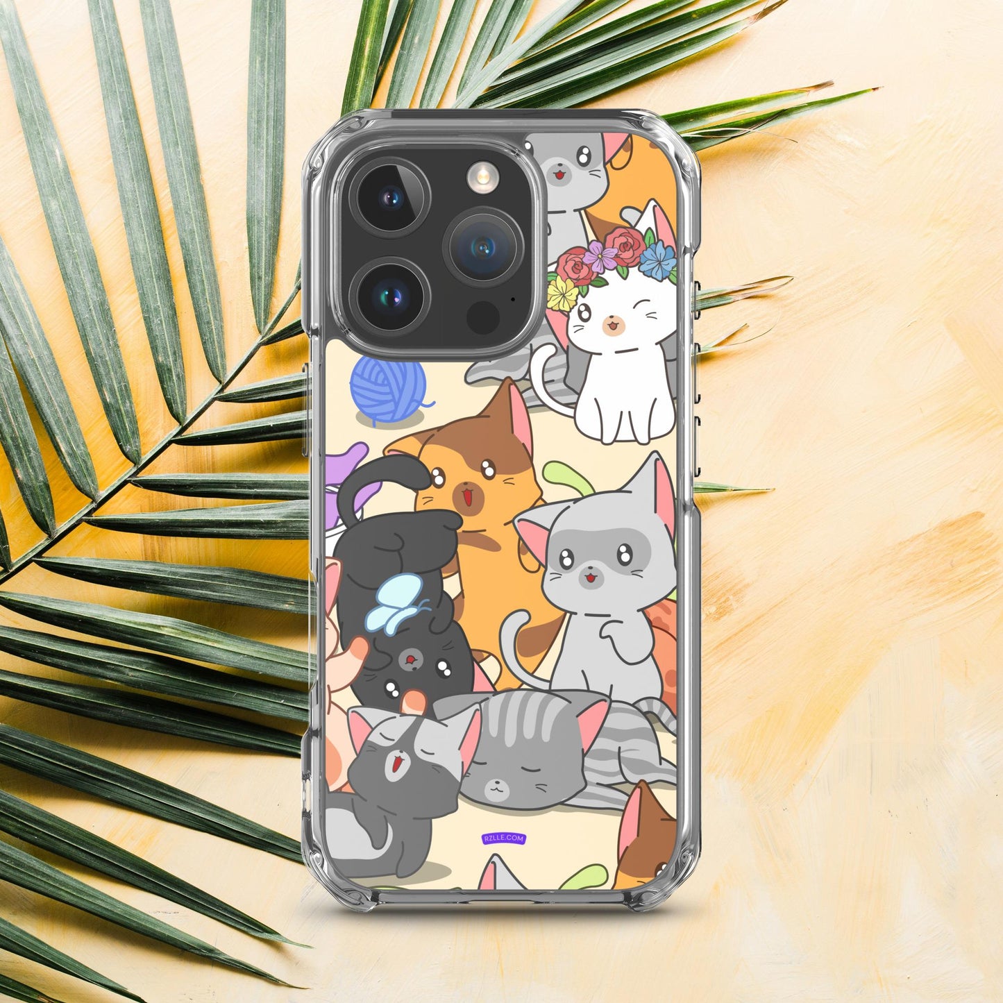 Cute Kawaii Cats Clear Case for iPhone®