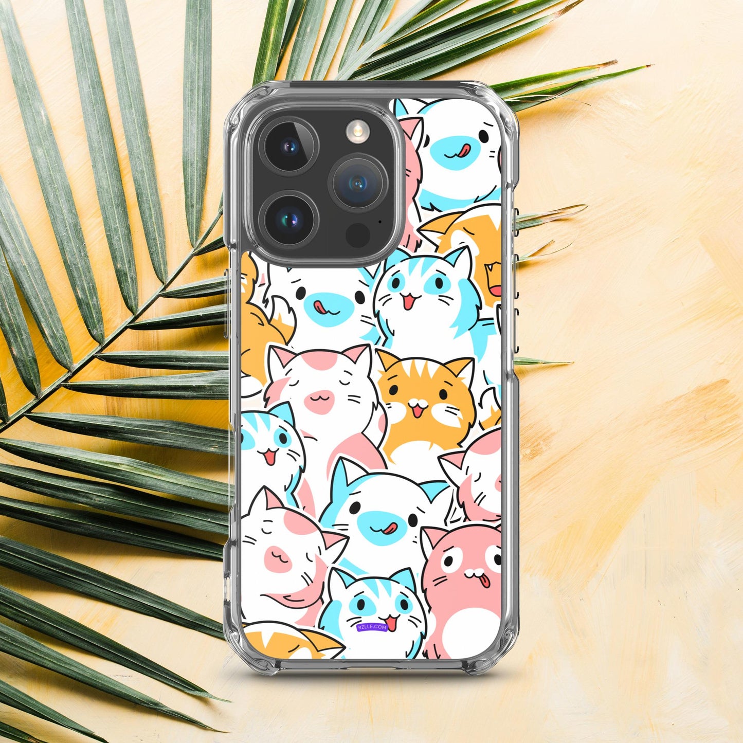 Cartoon Cats Clear Case for iPhone®