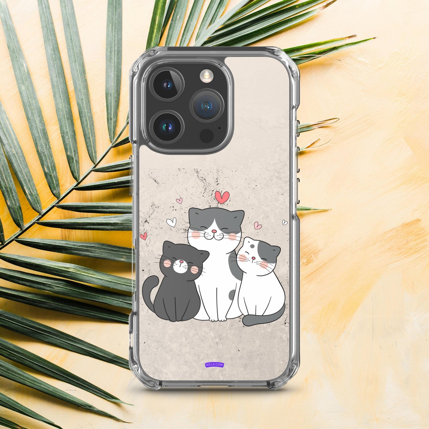 Cute Trio Cats Clear Case for iPhone®