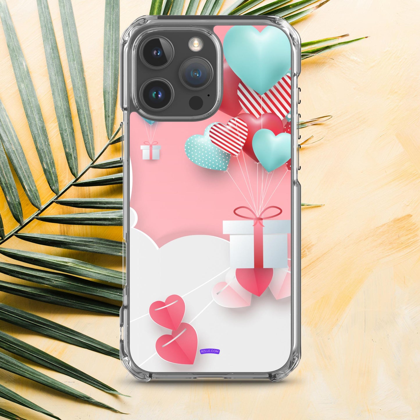 Hearts & Gifts Clear Phone Case for iPhone®