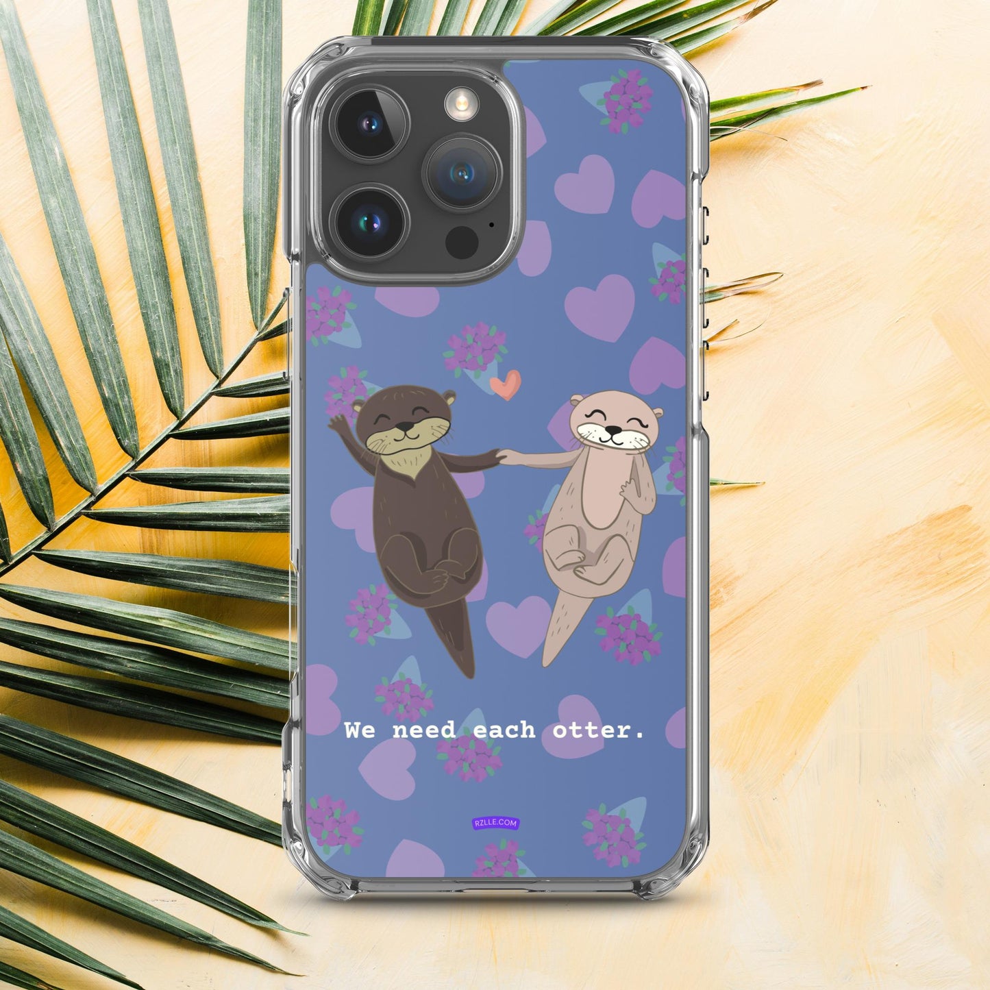 Cute Otters Clear Phone Case for iPhone®