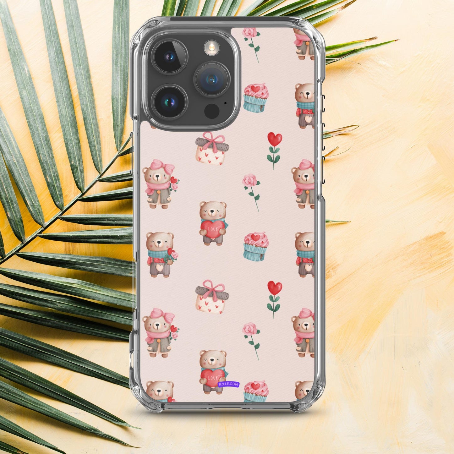 Cute Valentine Bears Clear Phone Case for iPhone®