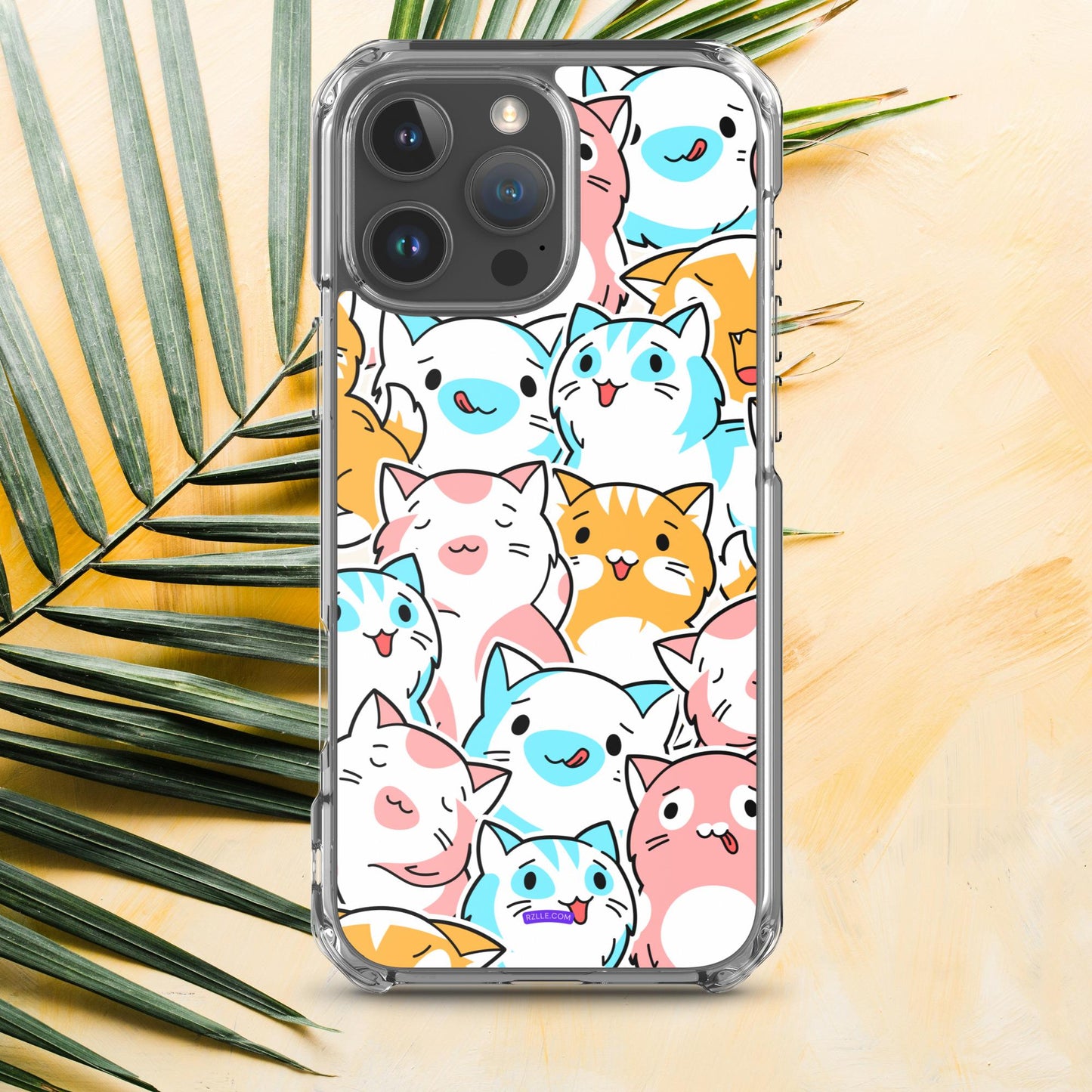 Cartoon Cats Clear Case for iPhone®