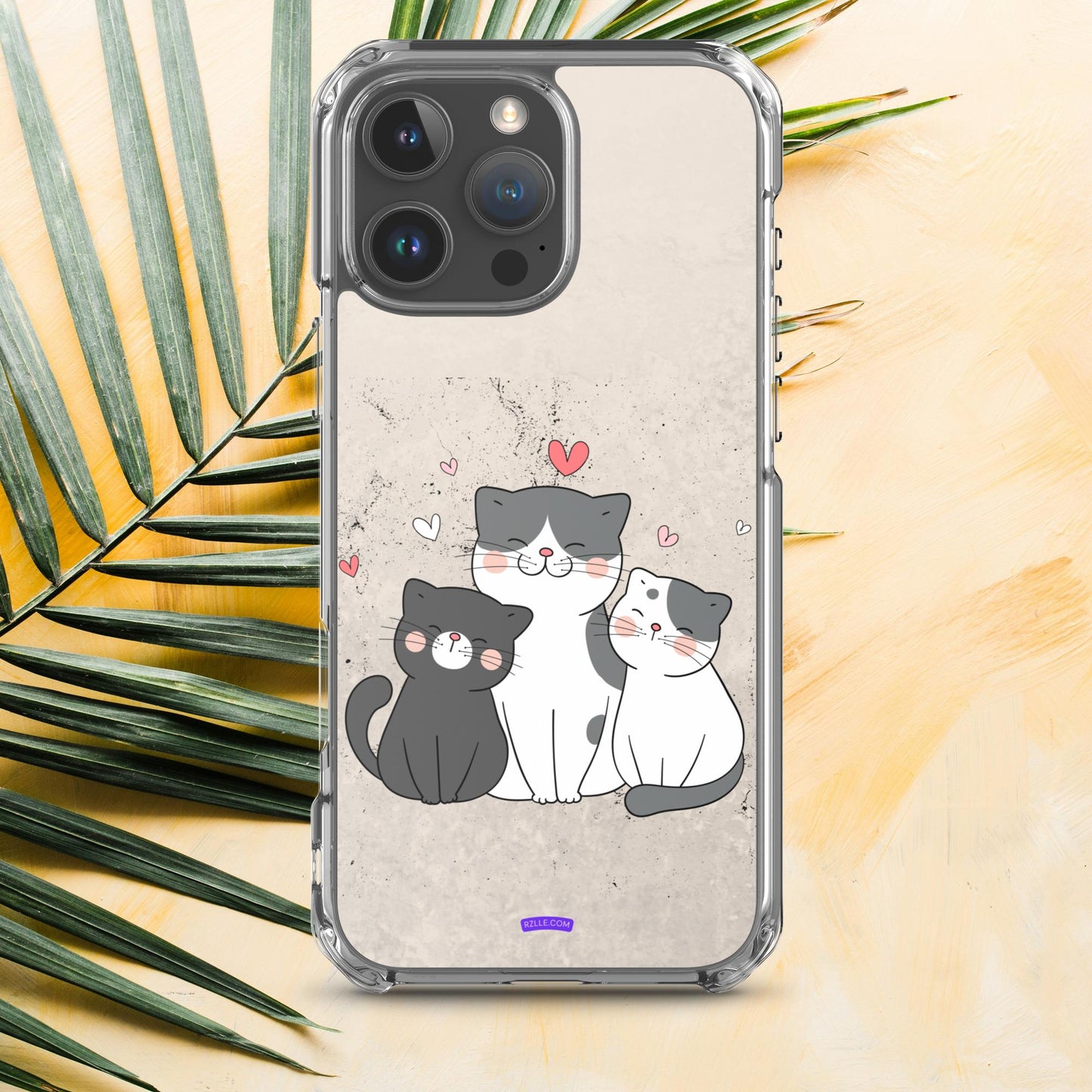 Cute Trio Cats Clear Case for iPhone®