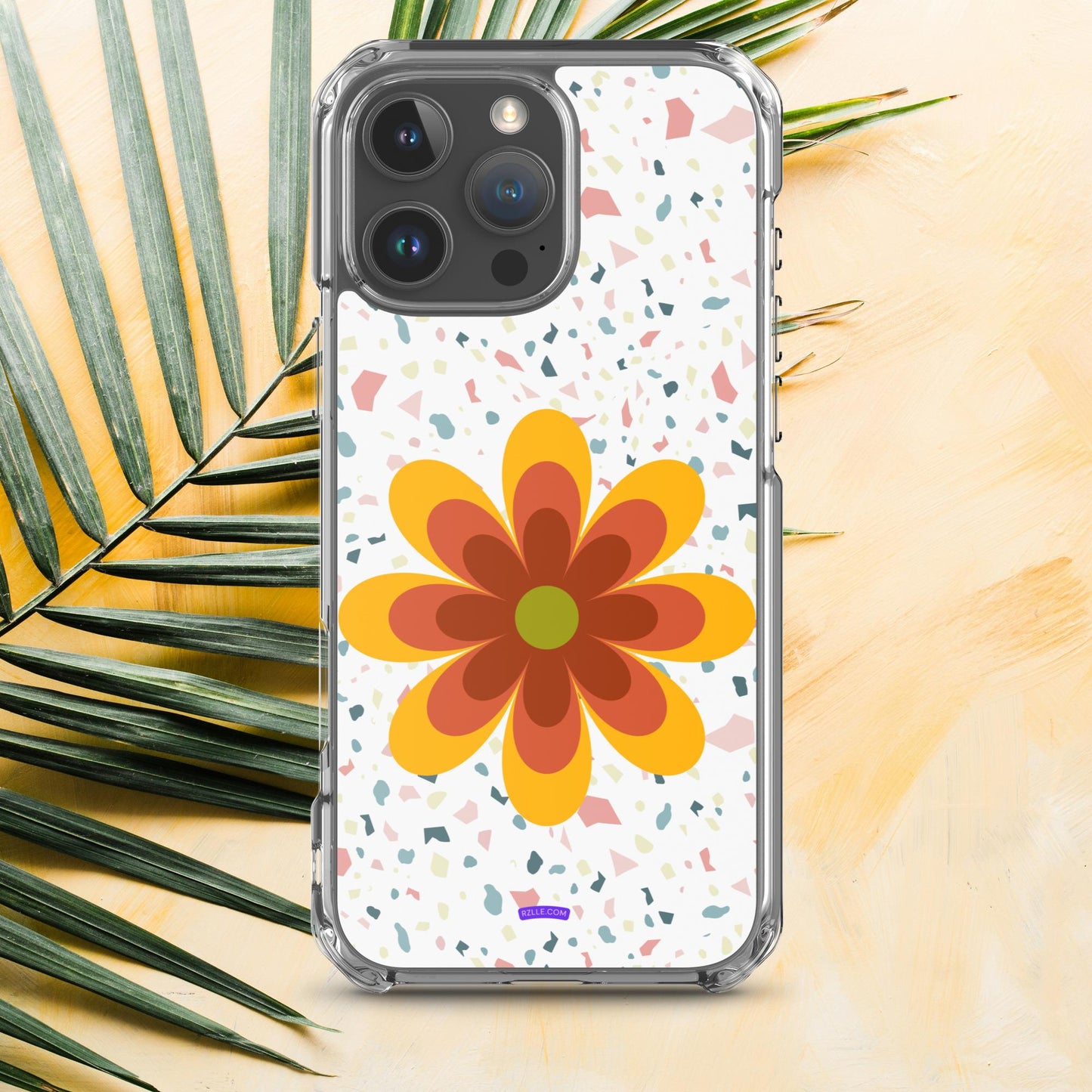 Big Retro Flower Clear Case for iPhone®