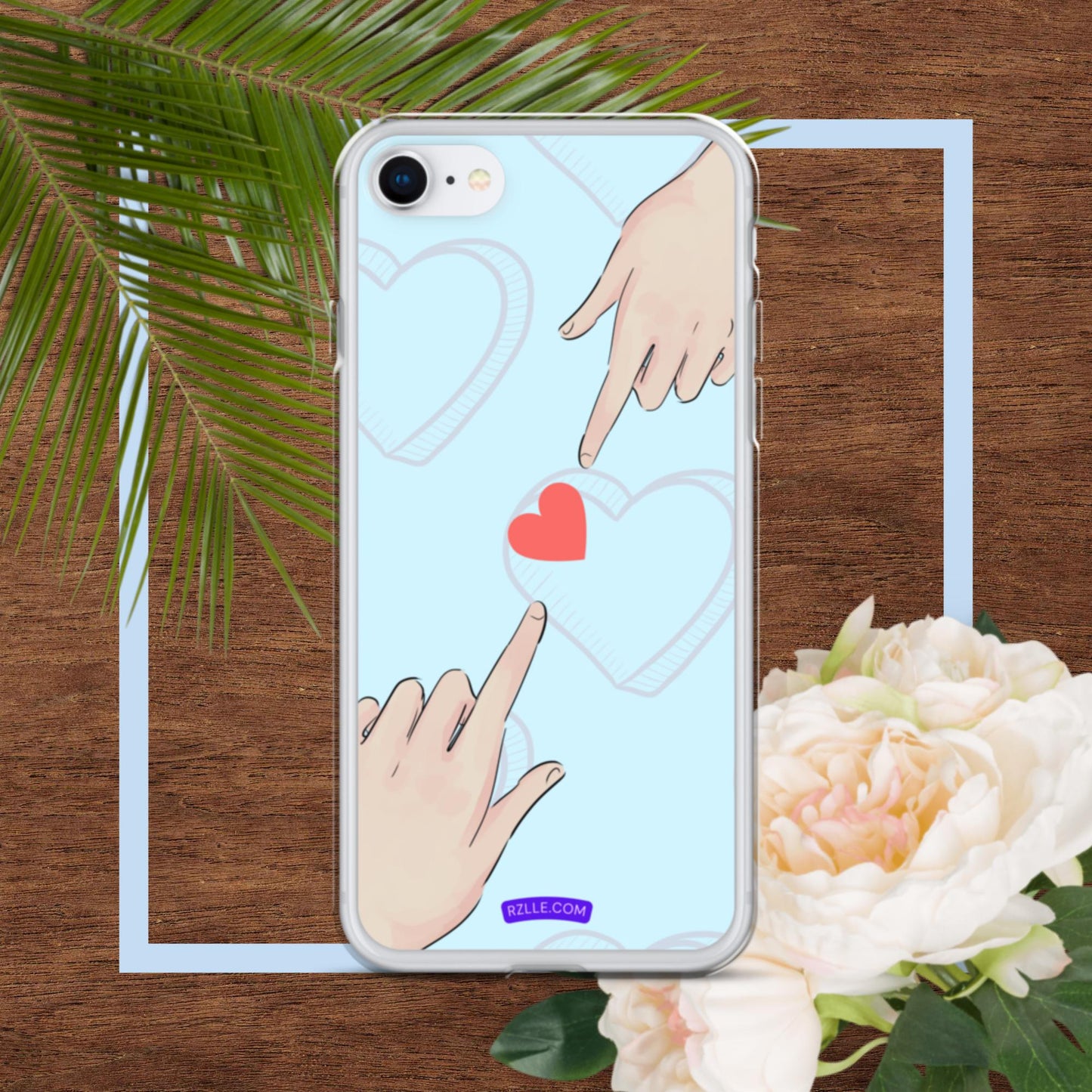 Touching  Heart Clear Phone Case for iPhone®