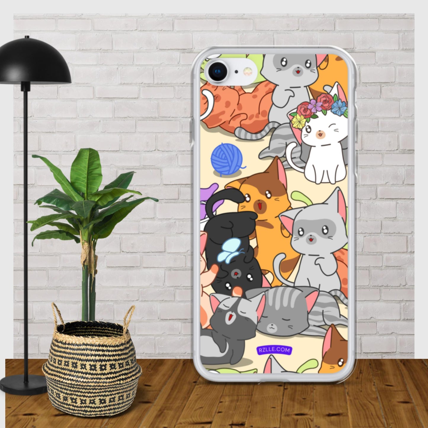 Cute Kawaii Cats Clear Case for iPhone®